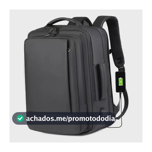 Mochila jiesipote-9242 À Prova D'água Reforçada Expansível Cor Preto