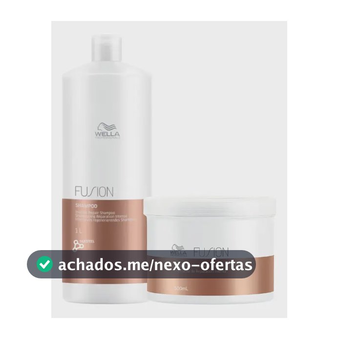 Kit Wella Fusion - Shampoo 1l + Máscara 500ml