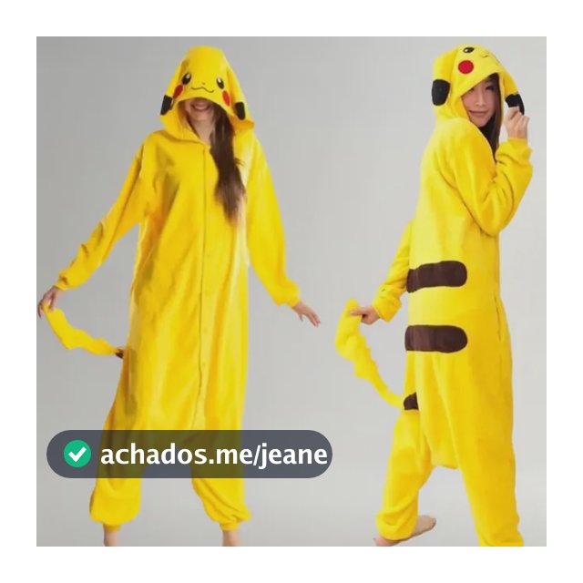 Pijama Pikachu Cosplay Kigurumi Adulto Infantil - Original
