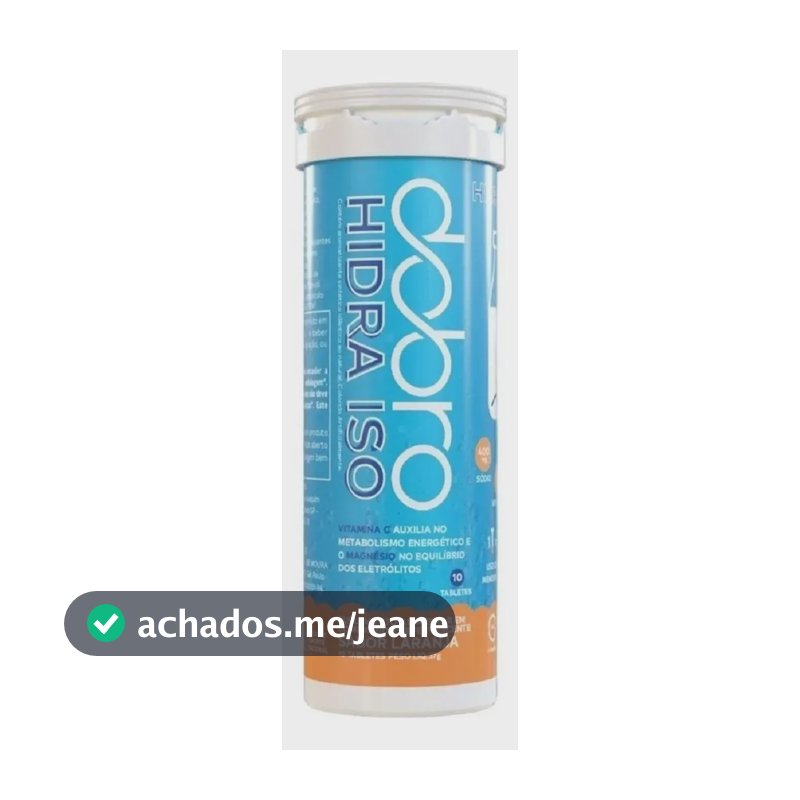 Hidra Iso Repositor Eletrolítico 10 Tabletes Dobro 37g Sabor Laranja