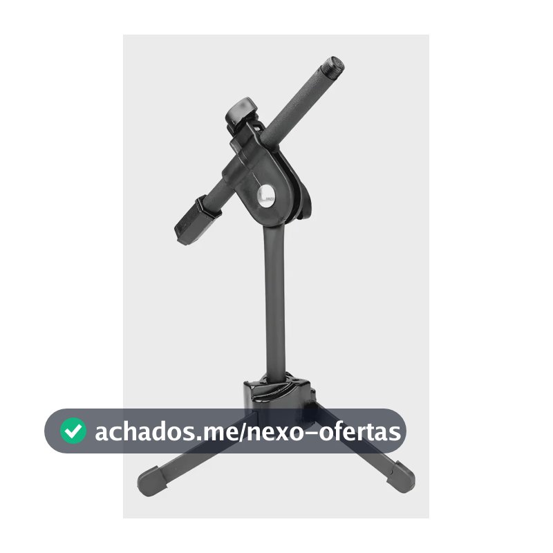 Mini Pedestal Suporte P/ Bumbo De Bateria Cajon Amplificador Preto