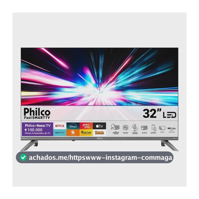Smart Tv 32 Philco Roku Tv Dolby Áudio Hdr10 P32crb