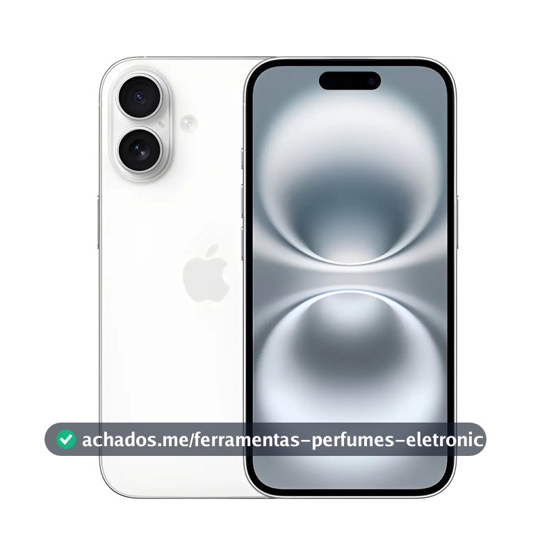 Apple iPhone 16 (128 GB) - Branco - Distribuidor Autorizado