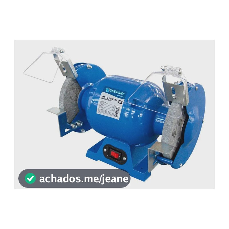 Moto Esmeril De 6 Polegadas 350w 220v Bremen Azul 220v
