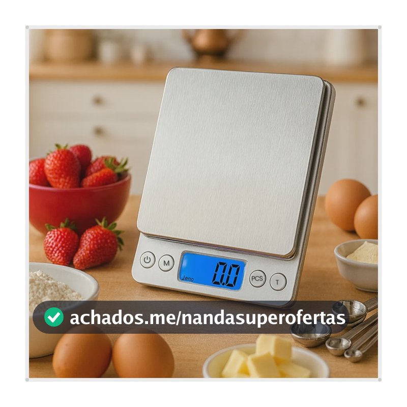 Balança Digital Mini De Alta Precisão 0,1g- 2kg Profissional Prateado 2 Kg