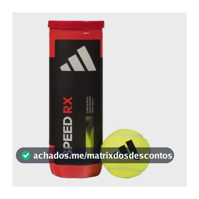 Bola De Padel adidas Speed Rx - Tubo Com 03 Bolas Amarelo