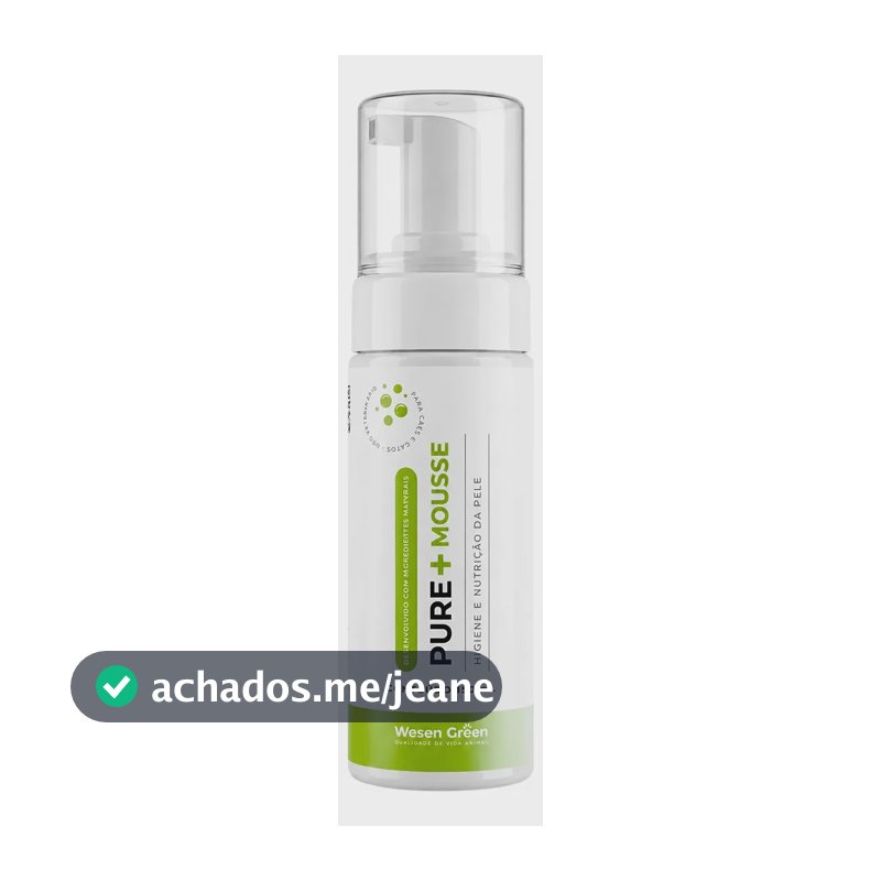 Pure+ Mousse 150ml Para Coceira Lambeduras Pele Sensível