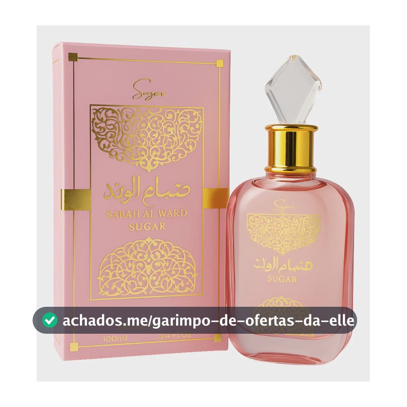 Perfume Árabe Sabah Al Ward Sugar Eau De Parfum 100 Ml