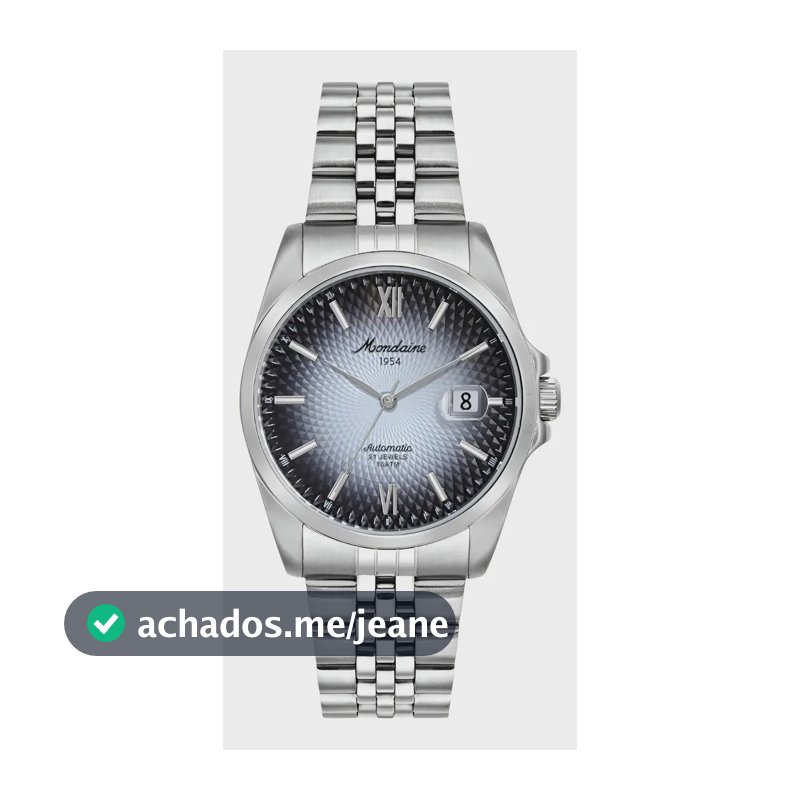 Relógio Mondaine Masculino Automático Edição 70 Anos Azul Aç Prateado Preto