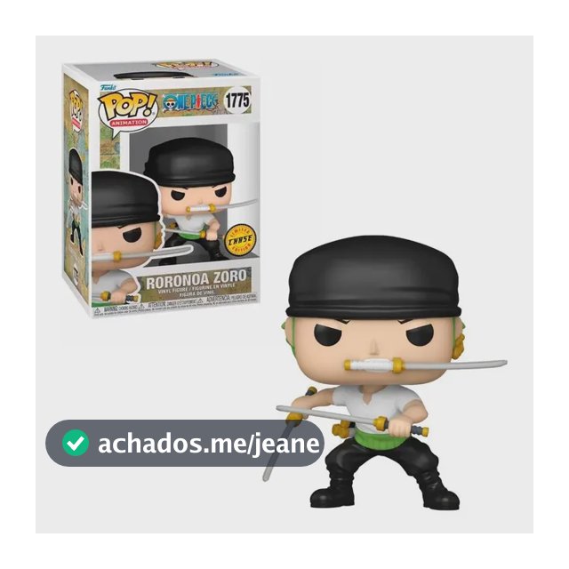 Boneco Funko Pop! One Piece - Zoro Com Duas Espadas