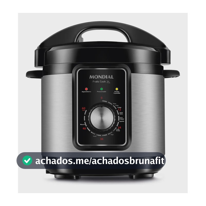 Panela de Pressão Elétrica 3L Mondial 700W - PE-47-3L-I