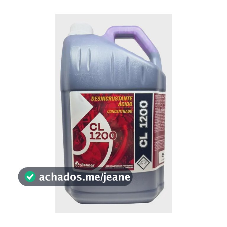 Desincrustante Ativado Cl Concentrado 1:200 Limpeza Pesada