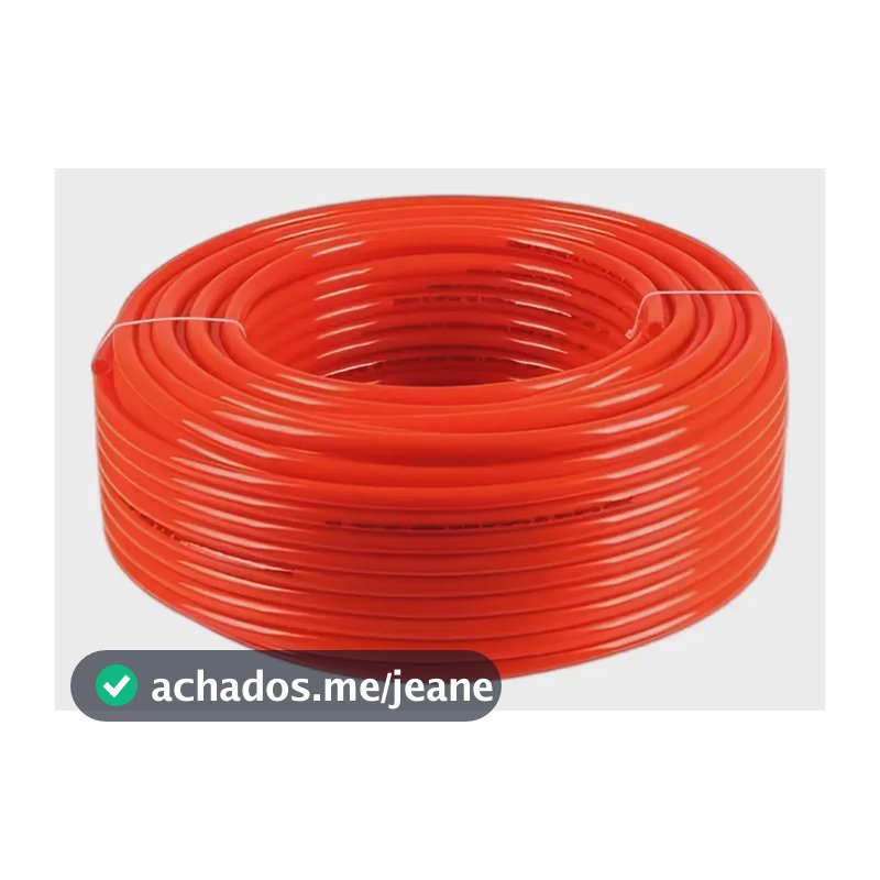 Mangueira Pneumática Poliuretano Pu Tubo 10mm Vermelho 100m Vermelho