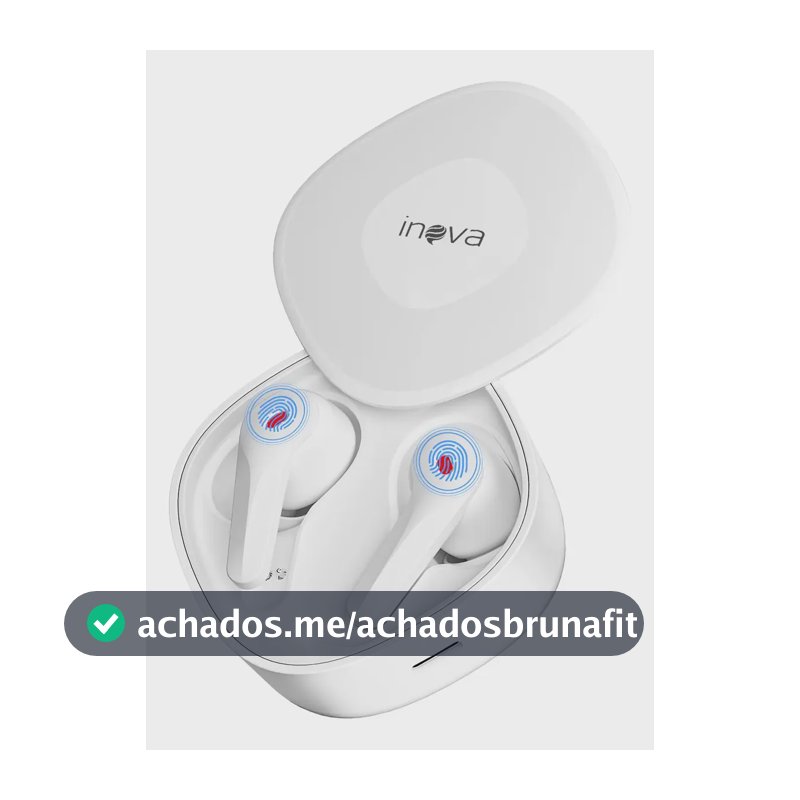 Inova Fone De Ouvido Bluetooth Bateria De Longa Todo Celular Branco