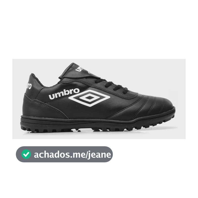 Chuteira Society Profissional Conforto Máximo + Alta Durabil Preto 38 Br