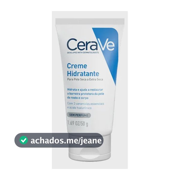 Creme Hidratante Facial Corporal Pele Seca 3 Ceramidas CeraVe 50g