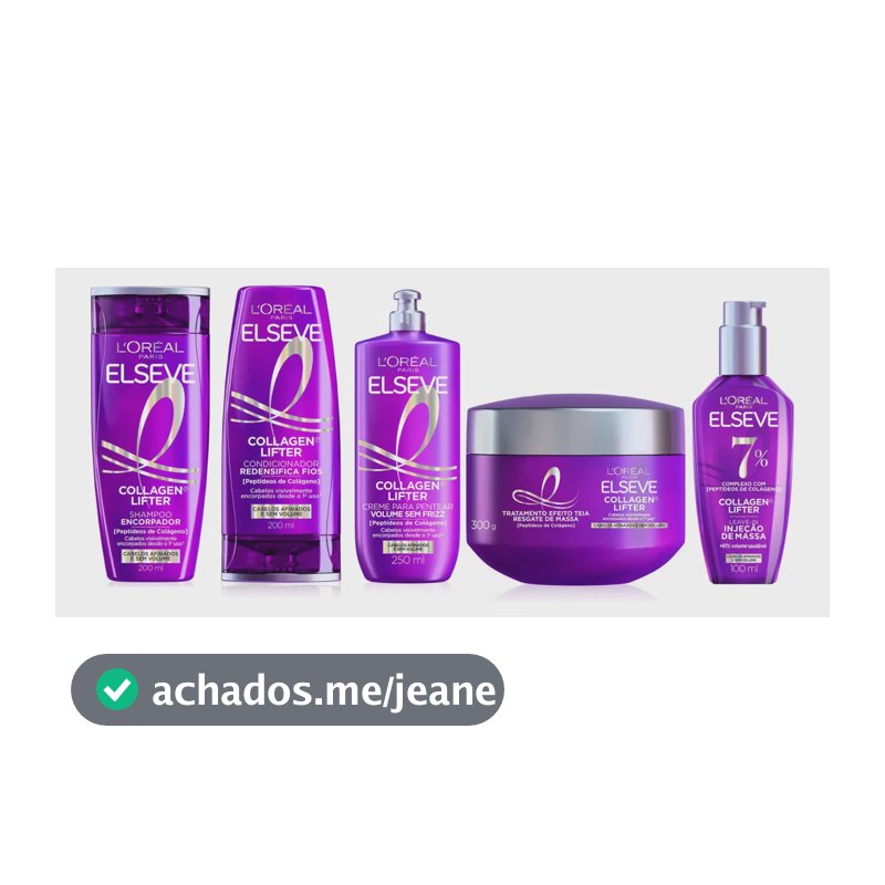 Kit Elseve Collagen Lifter Completo 5 Itens Engrossador 200ml