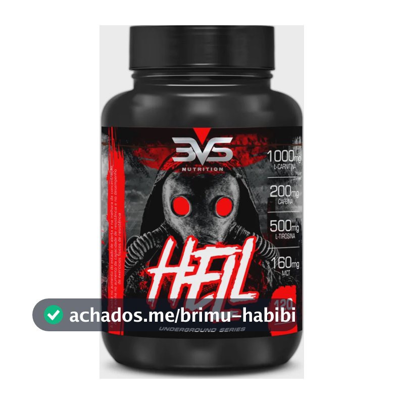 Termogênico Hell - Fórmula Exclusiva Contendo 7 Ingredientes Com Cafeína, L-carnitina, L-tirosina, Mct, Picolinato De Cromo E Vitaminas - 120 Cápsulas