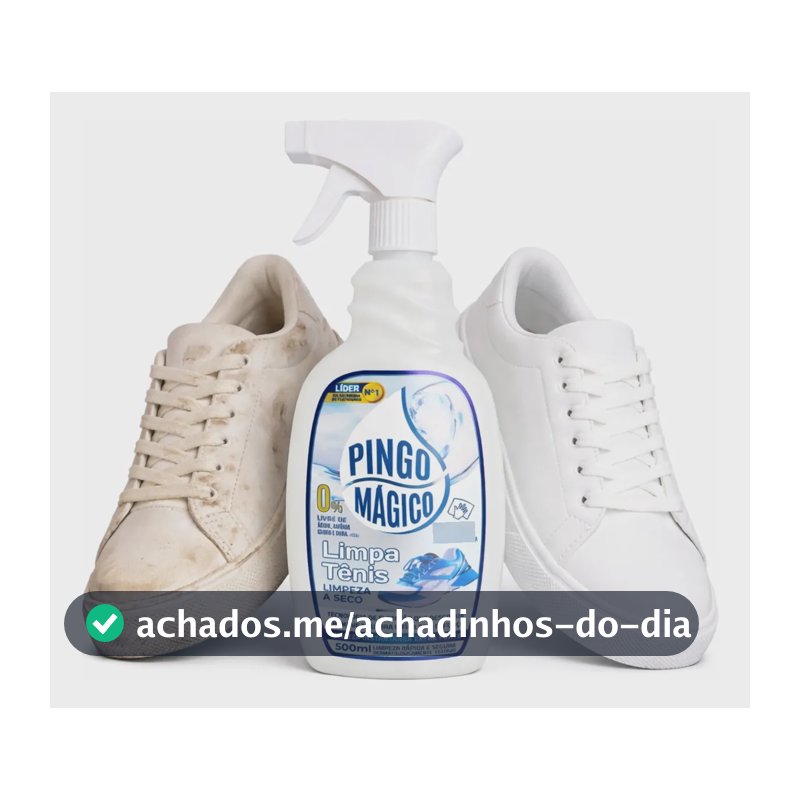 Limpa Tenis Premium Limpeza Profunda Spray A Seco Sapato Azul-claro