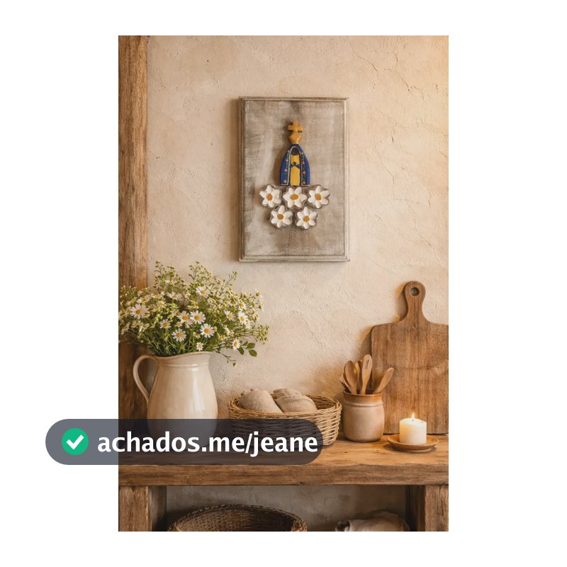 Quadrinho De Madeira Feito À Mão Para Decoração Rústica Bege