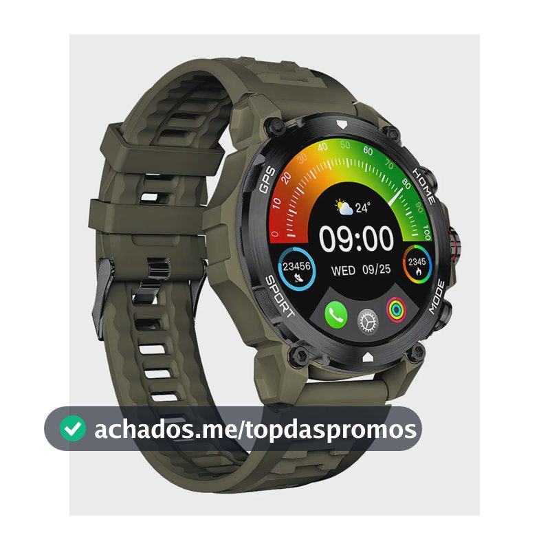 Relogio Smartwatch Basike W88 Pro Max Esportivo 47mm Tela Amoled Gps Integrado Autonomo Nfc Controle De Acesso Chamadas Bluetooth Saude