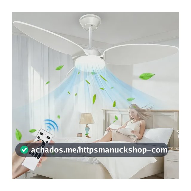 Ventilador De Teto Antuvi C/motor Dc Reversível,dimerizável 1.067 M 60hz Branco 127/220v Plástico 3