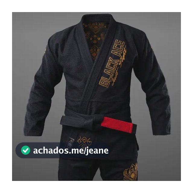 Kimono Black Ace Just Fight - Gold