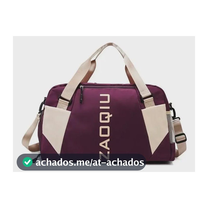 Bolsa Mala De Mão 10kg Feminina De Bordo Viagem Grande Cor Vinho