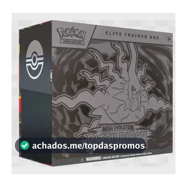 Jogo De Tabuleiro Pokémon Tcg Mega Evolution Pitch Black Elite