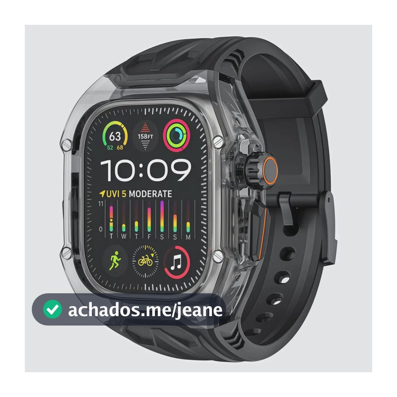 Pulseira Para Apple Watch 11 10 9 8 Se Ultra 45/49mm 42/46mm Preto 44/45mm