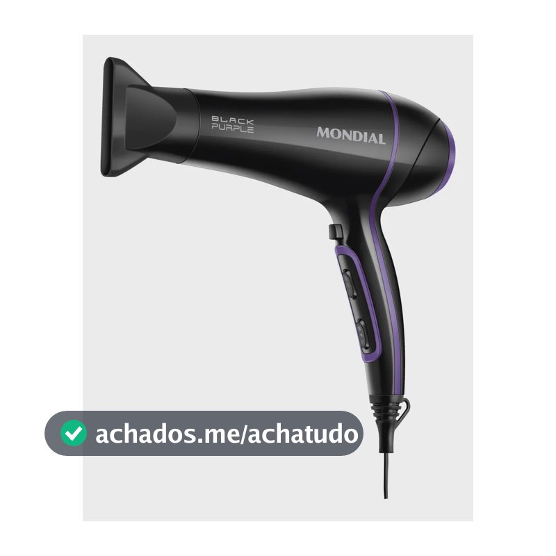 Secador de Cabelos Mondial Preto 2000W SCN-01