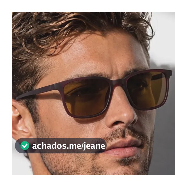 Óculos De Sol Quadrado Blade Original Masculino Tendência
