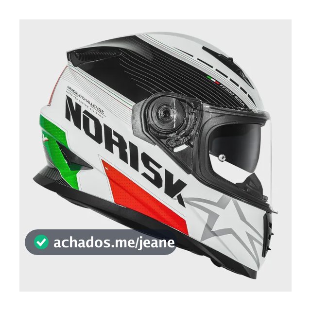 Capacete Norisk Fechado Soul 2 Grand Prix Italy Itália