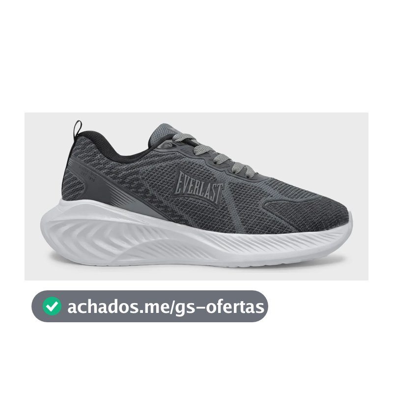 Tênis Everlast Rapid Unissex - Diversas Cores Cinza/preto 36 Br
