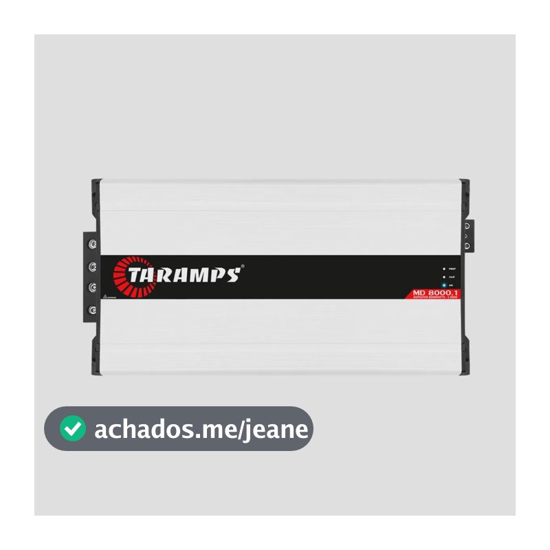 Taramps Md 8000 . 1 8000w Rms Módulo Amplificador 2 Ohms Branco