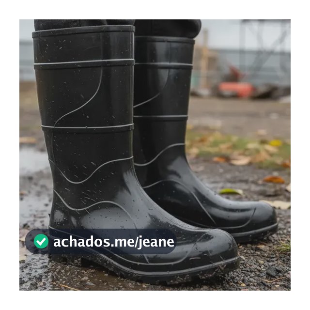 Bota Borracha Galocha Cano Medio Pvc Antiderrapante Motoboy