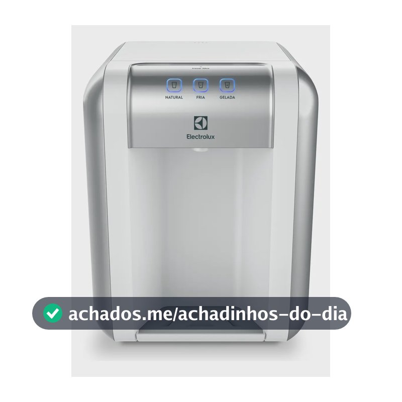Purificador Electrolux Eletrônico Compacto Efficient Painel Digital Bivolt Branco PE11B Bivolt
