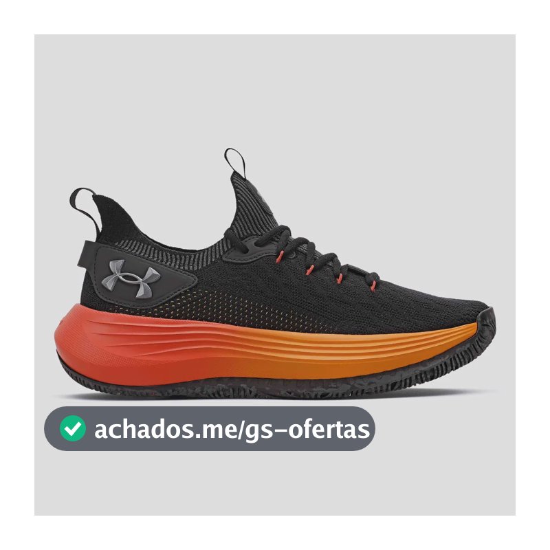 Tênis Masculino Hooper Under Armour Black/lavared/metpewter Liso 41