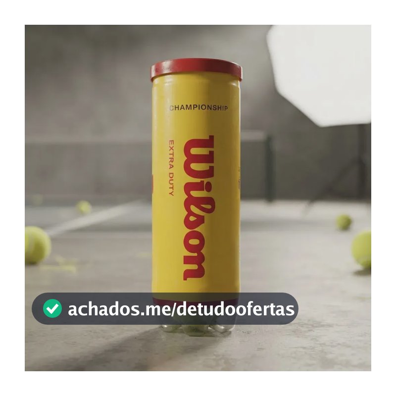 Bola De Tênis Wilson Championship Extra Duty Tubo 3 Bolas