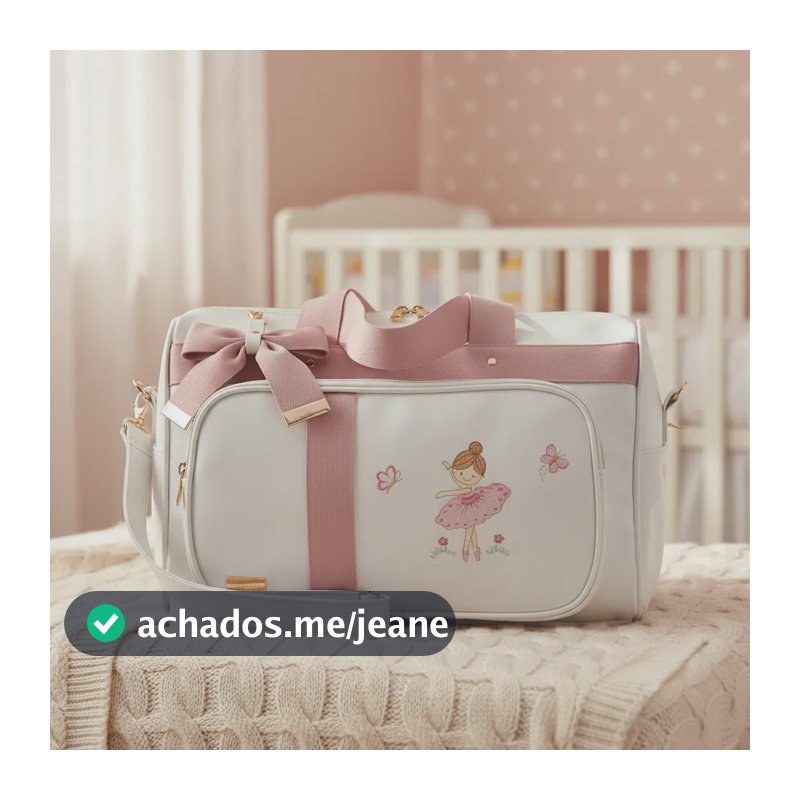 Bag Mão Maternidade Bailarina Rosê - 01 Peça Rose