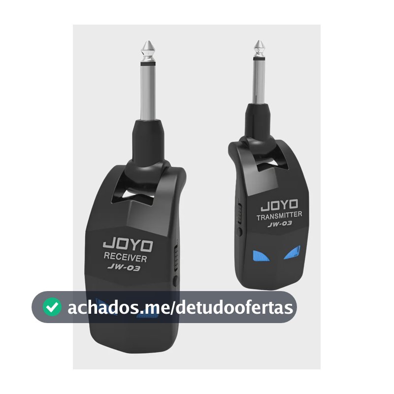 Transmissor Receptor Instrumento Sem Fio Guitarra Joyo Jw-03