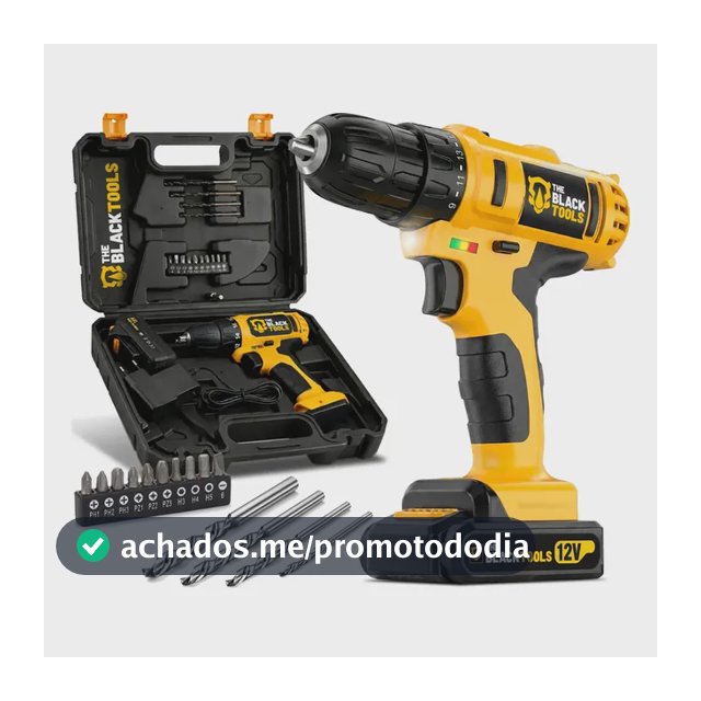 Furadeira Parafusadeira Sem Fio A Bateria Tb-12e 12v