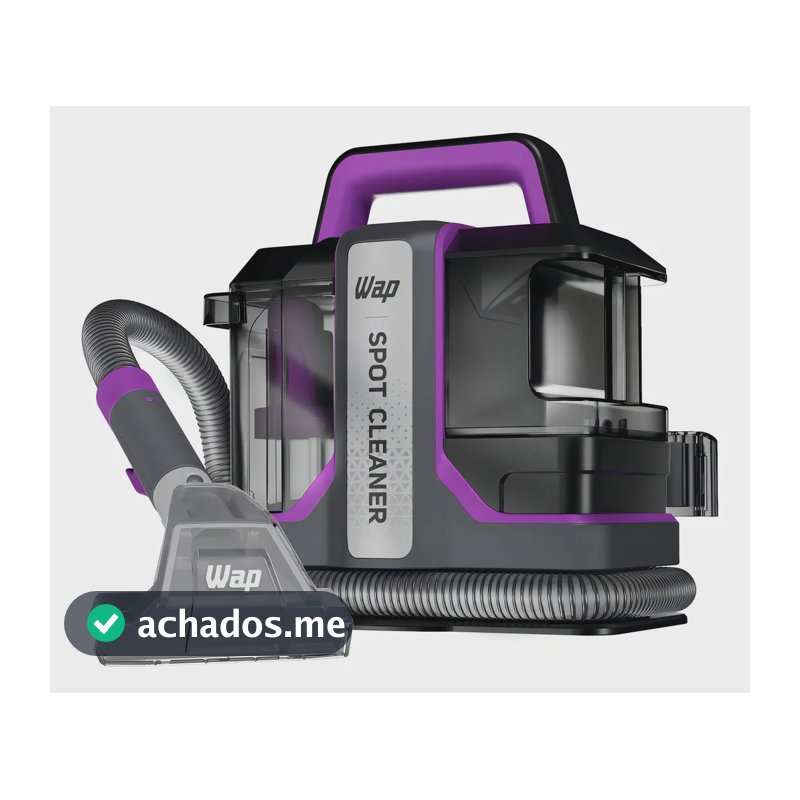 Extratora de Sujeira Portátil WAP Spot Cleaner W3 Borrifa Esfrega e Extrai 1450W de Potência e Bico de Autolimpeza