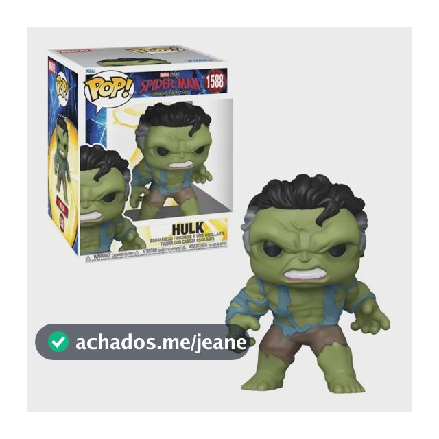 Boneco Funko Pop Super HULK Homem-Aranha Um Novo Dia Marvel #1588