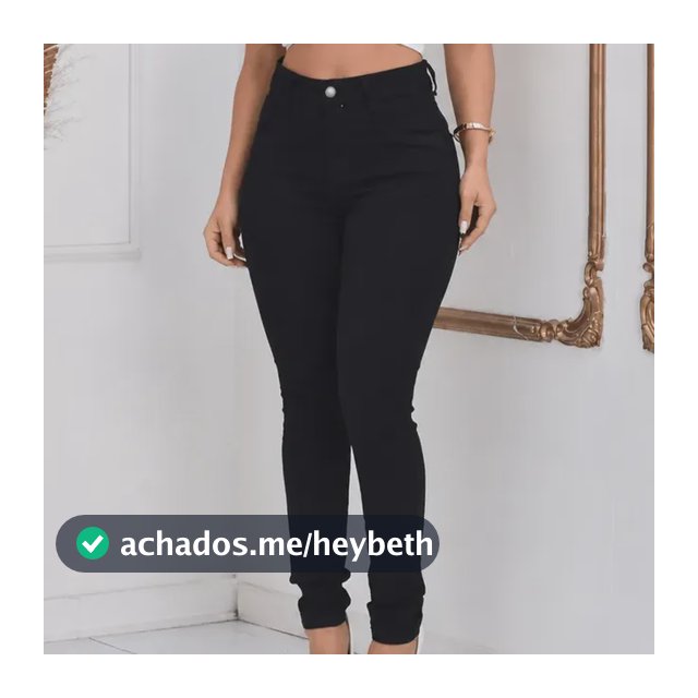 Calça Jeans Feminina Skinny Cintura Alta Levanta Bumbum