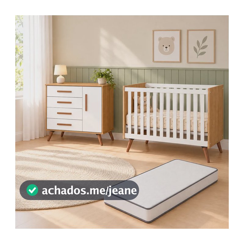 Kit Quarto De Bebê Q Encanto Retrô Movellu Freijó