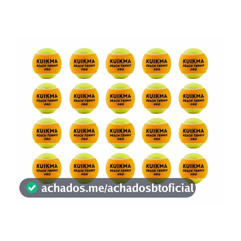 Kit 20 Bolas Beach Tennis Kuikma Profissional Decathlon