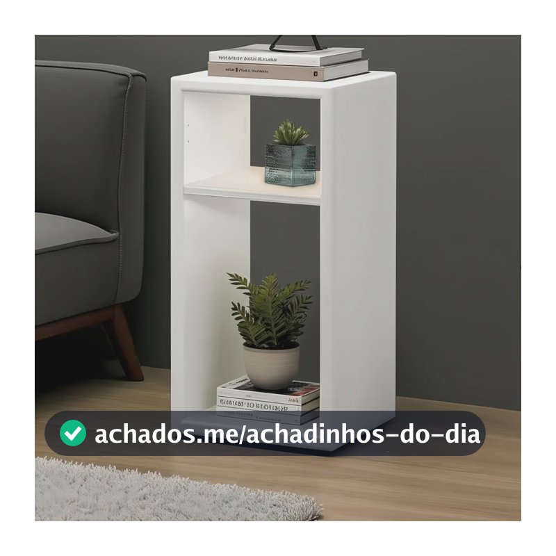 Mesa De Cabiceira Pratica E Versátil Cor Neutra Moderno Acabamento Mate Cor Branco