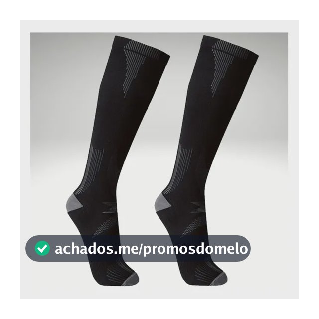 Meia Lupo De Compressão Longa Corrida Emana Original + Nf