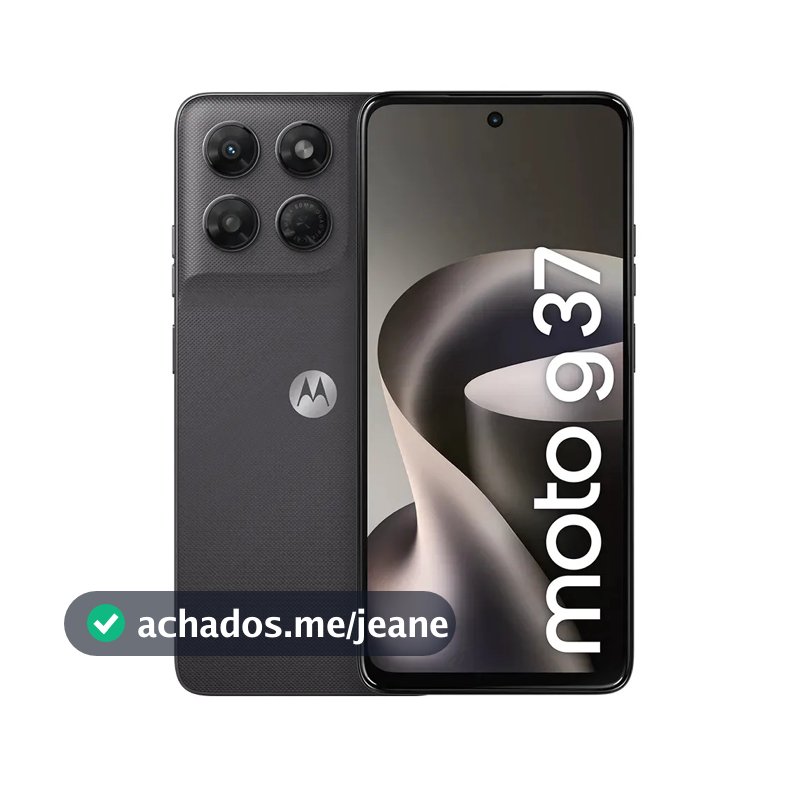 Smartphone Motorola Moto G37 5G - 128GB 4GB RAM + 8GB RAM Boost, Camera 50MP com editor magico, Bateria de 5200 mAh e tela 6.7" 120Hz, NFC - Grafite